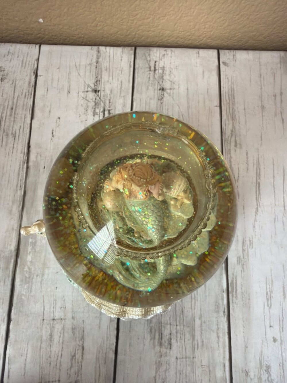 1992 San Francisco Music Crystal Visions M Sarnat Mermaid Musical Water Globe - Picture 11 of 13